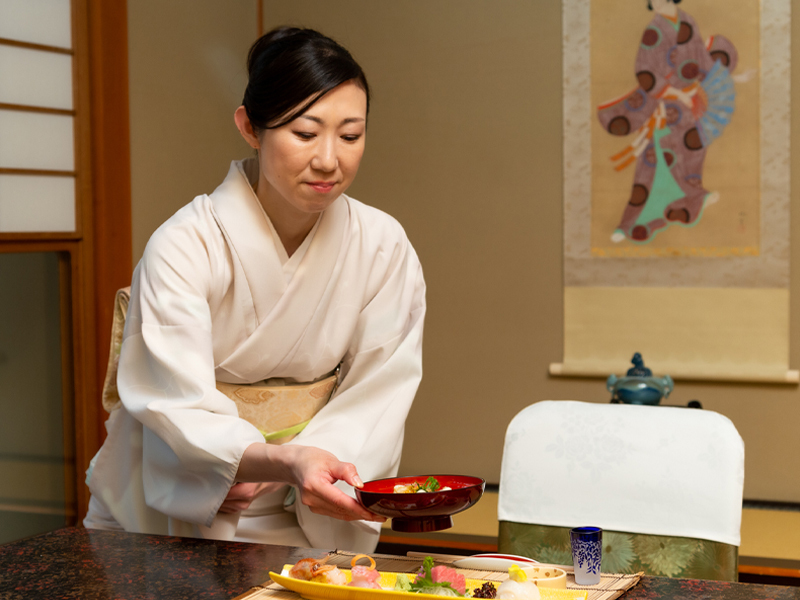 料理屋ならではの、心尽くしのおもてなし
